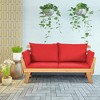 Tangkula Adjustable Patio Sofa Daybed Acacia Wood Furniture w/ Red Cushions - 2 of 4