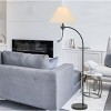 Cal Lighting 100W 3 way Ashland mini arc metal floor lamp with gooseneck 2W led reading light - 3 of 4