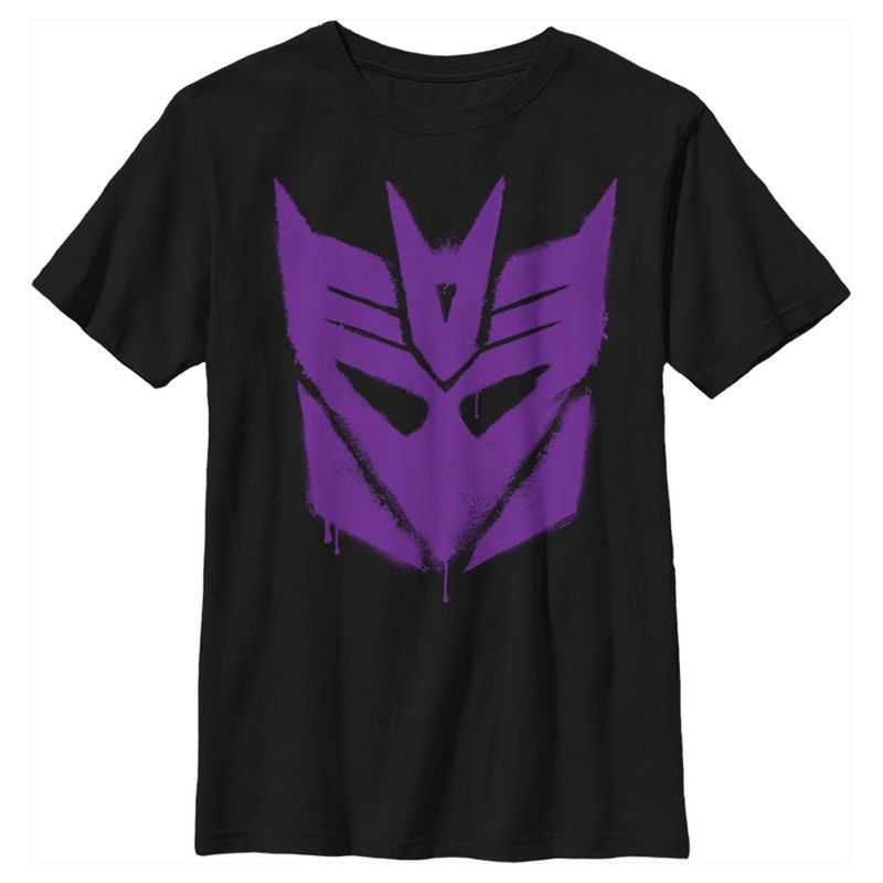 Boy's Transformers Decepticon Graffiti Logo T-Shirt, 1 of 6