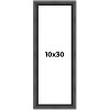 PosterPalooza | Panoramic Refined Black Picture Frame - UV Acrylic, Foam Board Backing, Hanging Hardware - 2 of 4