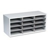 Fellowes Particle Board Desktop Sorter, Dove Gray, 29" x 11.88" x 12.9" - 2 of 3