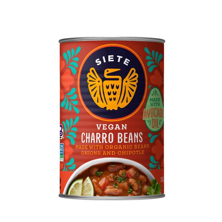 Siete Organic Gluten Free Vegan Charro Beans - 15.5oz, 1 of 5