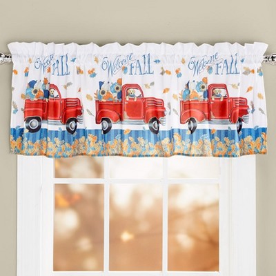 The Lakeside Collection Welcome Fall Puppy Bath Collection - Valance