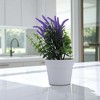 Unique Bargains Artificial Plants Lavender Sprig Plastic 3.94"x3.94"x10.24" 1 Pcs - 2 of 4