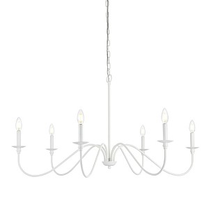 Elegant Lighting Nyomi 30-Inch Brass Chandelier with Dual Circular Frames - 1 of 4