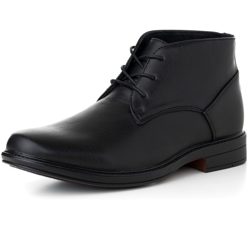Alpine Swiss Mens Leather Lined Dressy Ankle Boots, 1 of 7