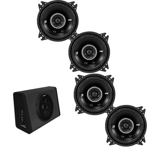 Kicker 11PT250 Powered Enclosure & (2) 43DSC404 4" Bundle - 1 of 4