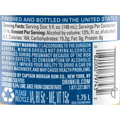 Captain Morgan Mai Tai Ready to Serve - 1.75L Bottle