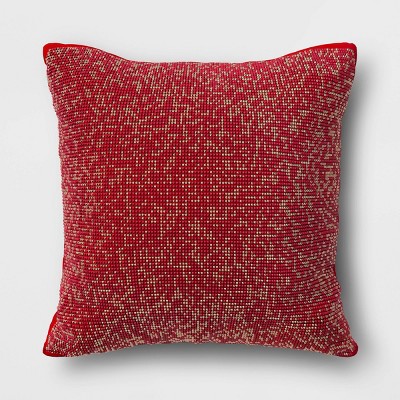 Magenta Tribal Pillow Cover Textured Fucshia Pillow Gray Jacquard