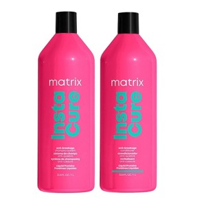 Matrix Insta Cure Shampoo & Conditioner (33.8 oz XXL LITER) Duo Set – Instacure Strengthening and Repairing Hair Care Kit for Damaged Hair - 1 of 4