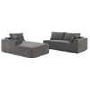 GDFStudio Cynthia Modern Minimalist Style  L-Shape Modular Floor Sectional Sofa - 2 of 4
