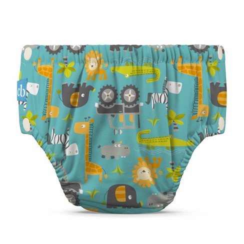 Charlie Banana Reusable Swim Diaper Snaps - L - Gone Safari : Target