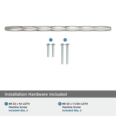 Satin Nickel 10-1/16" Brushed Bar Cabinet Pull