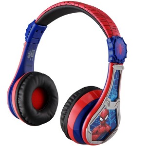 eKids Spiderman Bluetooth Headphones for Kids, Over Ear Headphones with Microphone (SM-B52.EXV22OL) - 1 of 4