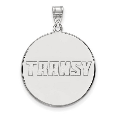Black Bow Jewelry 10k White Gold Transylvania Pioneers NCAA Extra Large Pendant