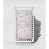 Bacati - Jungle Safari Print Lilac/Coral 100 percent Cotton Muslin Universal Baby US Standard Crib or Toddler Bed Fitted Sheet - 3 of 4
