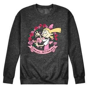 Men's - Hey Arnold! - Valentine's I Love You Graphic Fleece Sweatshirt - 1 of 4