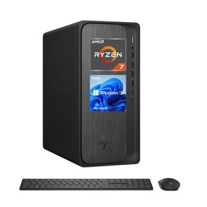 HP OmniDesk M02-0127c Tower Desktop, Ryzen 7 8700G, 64GB DDR5, 1TB