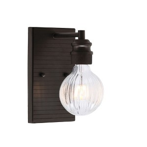 Toltec Lighting Edge 1 - Light Sconce in  Espresso - 1 of 1