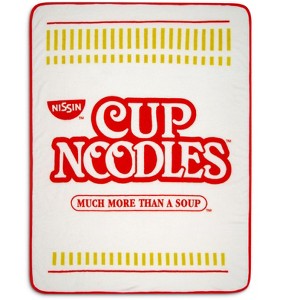 H3 Sportgear Nissin Cup Noodles Logo Microplush Throw Blanket | 45 x 60 Inches - 1 of 4