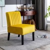 NicBex Velvet  Accent Chair with Minimalist Design,Modern Armless Chairs with Solid Wood Legs for Bedroom,Reading Room,2PC - 3 of 4