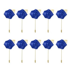 Unique Bargains Ceremony Anniversary Rose Wedding Groom Boutonnieres Pins 2"x3.5" 10 Pcs - 1 of 3