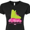 Women's - Barbie - Rollerblading Barbie the Movie Fitted Graphic T-Shirt - 2 of 3