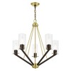 Livex Lighting Beckett 5 - Light Chandelier in  Satin Brass/Bronze - 3 of 4