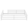 CAVINAS Twin/Full Size Kid Floor Bed,Montessori Toddler Bed Frame with Guardrail,Wooden Floor Bed for Girls,Boys,Pine Wood,Box Spring Required - 2 of 4
