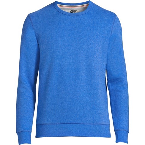 Lands' End Men's Tall Long Sleeve Serious Sweats Crewneck Sweatshirt -  Medium Tall - Navigator Blue Heather : Target