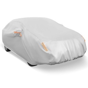 Costway 185" Car Cover for Automobiles Outdoor Full Cover with Cotton Lining Waterproof - 1 of 4