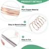 Unique Bargains Soft Pure Copper Jewelry Making Gardening Wire 1 Roll - 2 of 4