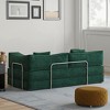 79 Inches Futon Sofa Bed, 4-in-1 Convertible Foldable Sleeper Sofa Bed Queen with Armrests, Lounge Couch - 4 of 4