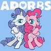 My Little Pony: Friendship is Magic Pinkie Pie and Rarity Adorbs  T-Shirt - Light Blue - 3T - image 2 of 3