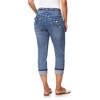 Angels Forever Young Women's 23" Curvy Crop Jeans - 2 of 3