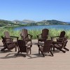 WestinTrends Malibu  HDPE Outdoor Folding Poly Adirondack Chair (Set of 8) - 2 of 4