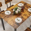 NicBex Modern 5-Piece Dining Set with 4 Chairs, 43" Kitchen Table & Chairs Set for 4, Dining Room Table with Metal Frame - 4 of 4