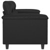 2-seater Sofa Black vidaXL - 4 of 4