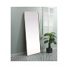 Elegant Lighting Soft Corner Metal Rectangle Mirror 32x72 Inch in Brass - 3 of 4