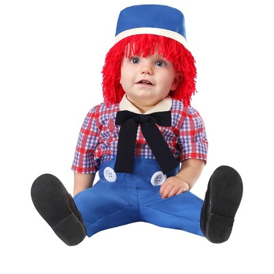 HalloweenCostumes.com 6/9 Months  Boy  Rag Doll Costume for an Infant Boy, Red/Blue