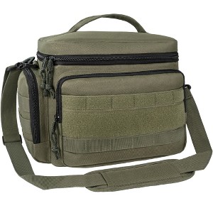 OPUX Tactical Lunch Box Men Adult, Insulated Large Cooler Bag with MOLLE, Mesh Side Pockets Pail Office Meal Prep - 1 of 4