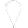 SHINE by Sterling Forever Pave CZ Interlocking Circle Pendant Necklace Silver - 3 of 4
