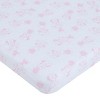 NoJo Disney Minnie Mouse Be Happy Pink Rainbow, Stars, and Clouds 3 Piece Nursery Mini Crib Bedding Set - Comforter and Two Fitted Mini Crib Sheets - 3 of 4