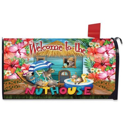 Summer Nuthouse Humor Magnetic Mailbox Cover Standard Briarwood Lane