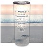 Elanze Designs Footprints In Sand Pink Grey 20 ounce Stainless Steel Travel Tumbler - 2 of 4