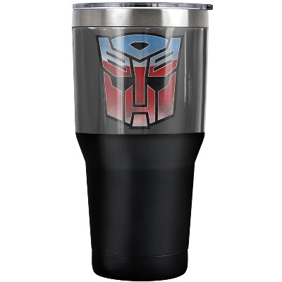 Transformers Vintage Autobot Logo Steel Tumbler 30oz Coffee Travel Mug