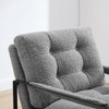 Art Leon Mid Century Modern Fabric Accent Chairs with Padded Armrest and Metal Frame - 4 of 4