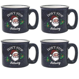 Courtside Market Holly Jolly-Red Santa Cozy Mug 4 Piece Set - 1 of 1