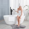 WOWOW Brass Waterfall Single-Handle Floor Mount Freestanding Bathtub Faucet with Hand Shower - 3 of 4