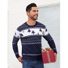 Clearlove Men's Casual Slim Fit U-Neck Pullover Long Sleeve Knitted Pullover Sweaters. - 3 of 4